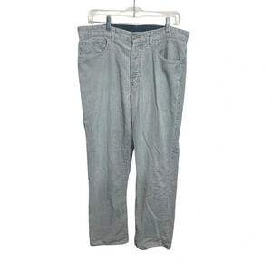 Levi’s 401 men’s corduroy jeans vintage gray casual straight leg buttonfly sz 34